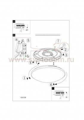 Настенно-потолочный светильник Eglo 31259 BARI 1