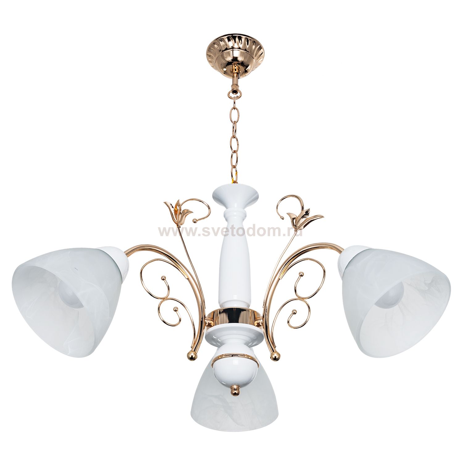 Потолочный светильник Экономсвет 3127JM/3GD+WT WT