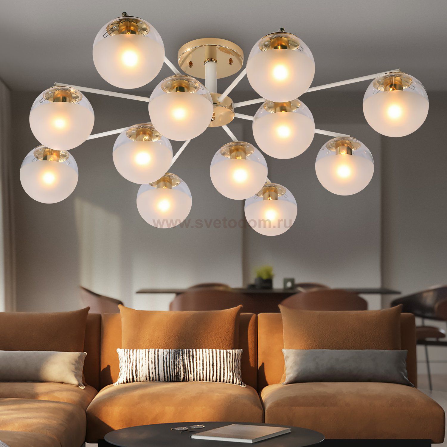 Люстра Rivoli Umbra 3129-312 12 х Е27 40 Вт модерн