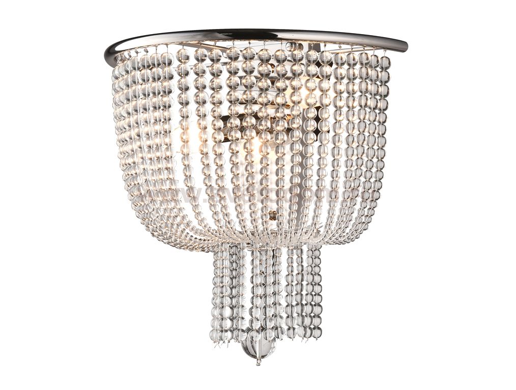 Бра Newport 3132/A nickel/clear