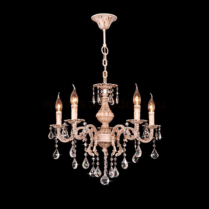 Люстра Eurosvet 3139/5 бежевый/прозрачный хрусталь Strotskis