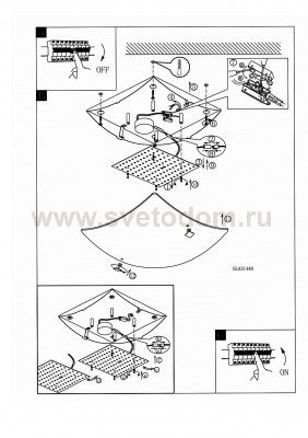 Настенно-потолочный светильник Eglo 31449 OSSEJA