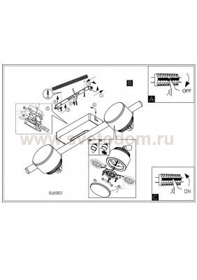 Светильник поворотный спот Eglo 31482 ARMENTO 1