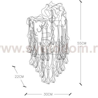 Светильник бра Divinare 3150/16 AP-2 SALICE