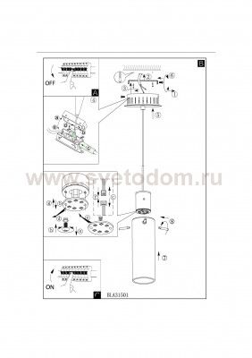 Светильник подвесной Eglo 31501 AGGIUS 1