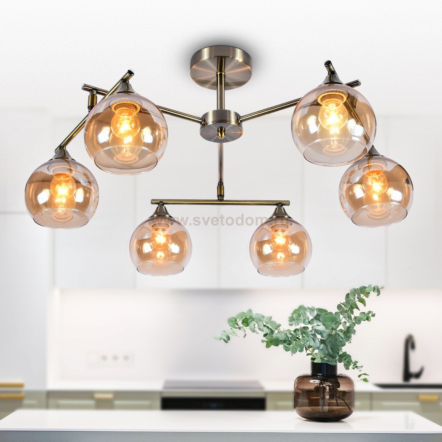 Люстра Rivoli Lotte 3151-306 6 x E27 60 Вт модерн