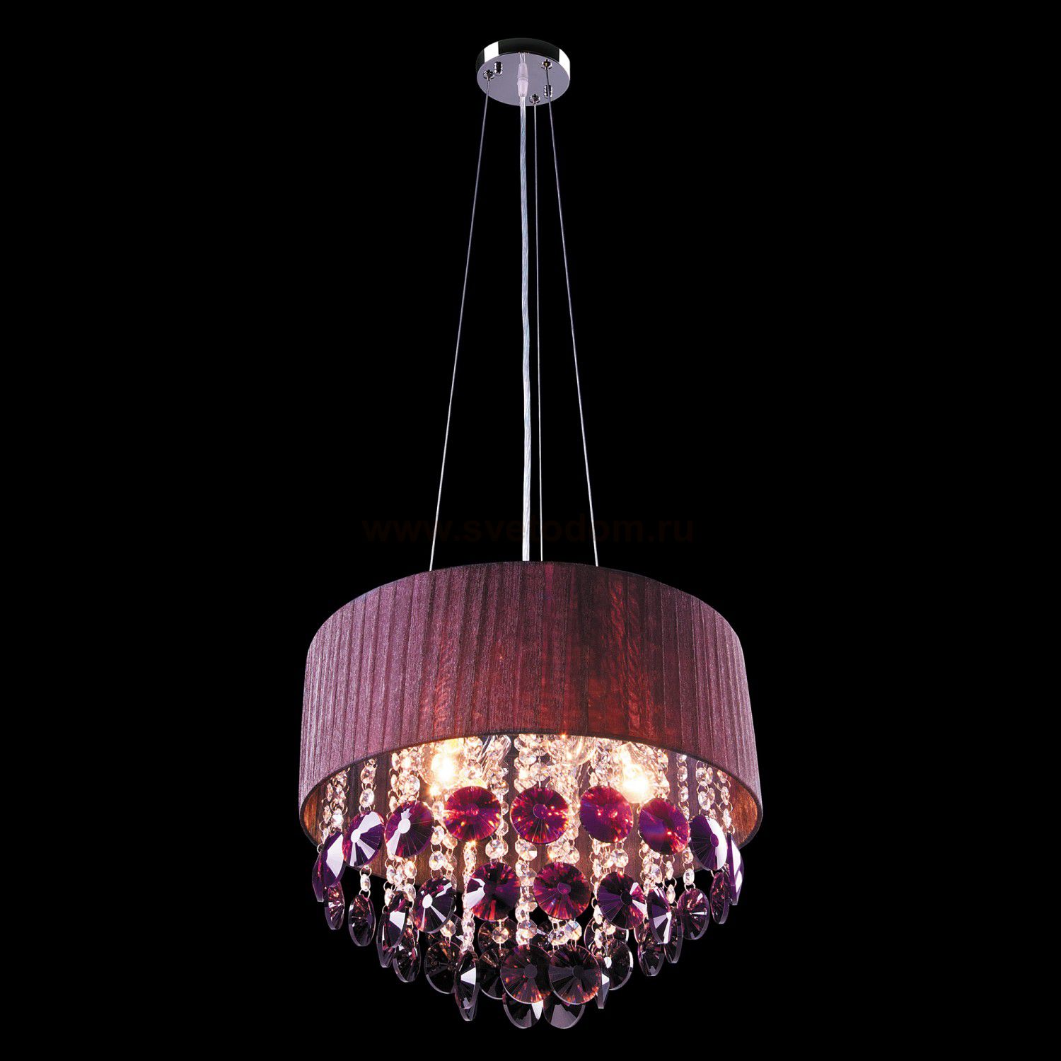 Светильник Eurosvet 3153/5 хром/гранатовый Strotskis