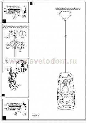 Светильник подвесной Eglo 31637 MANZANA