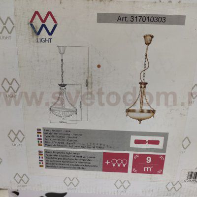 Люстра подвесная Mw light 317010303 Афродита