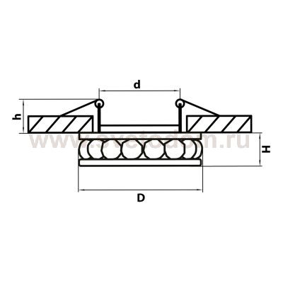 Светильник встраиваемый Lightstar 31702 Monilo