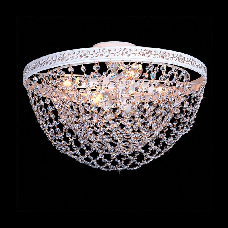 Люстра Eurosvet 3172/6  белый с золотом /прозрачный хрусталь Strotskis