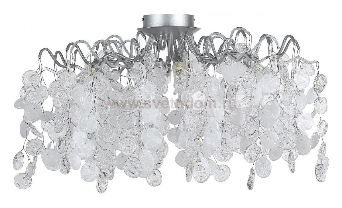 Светильник потолочный Crystal Lux TENERIFE PL8 SILVER (3181/108)