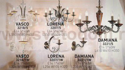Люстра Odeon light 3207/5 LORENA