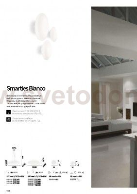 Настольная лампа Ideal lux SMARTIES BIANCO TL1 (32078)