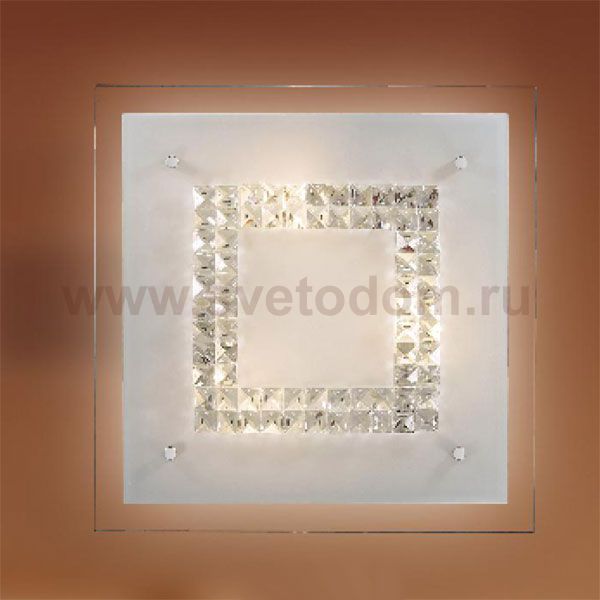 Светильник Сонекс 3208 Sirius белый/хрусталь