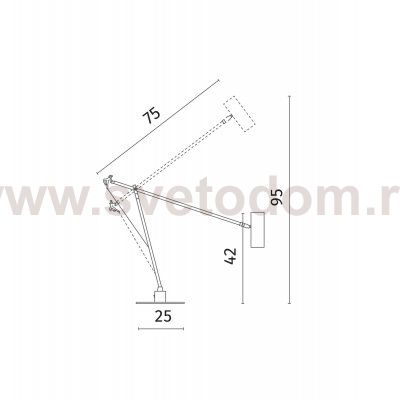 Офисная настольная лампа Divinare GAUDI 3233/49 TL-1