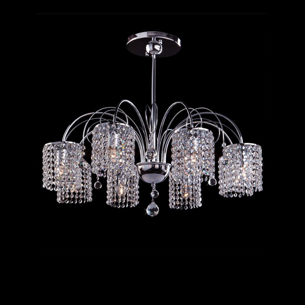 Люстра Eurosvet 3233/8 хром/прозрачный хрусталь