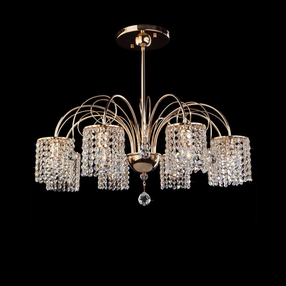 Люстра Eurosvet 3233/8 золото/прозрачный хрусталь