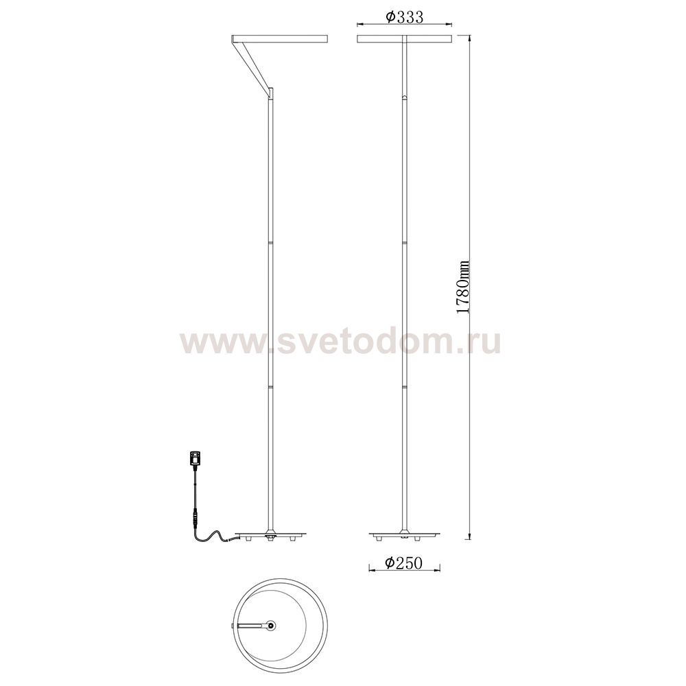 Торшер Divinare SOLE 3234/06 PN-1