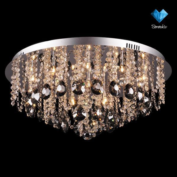 Люстра Eurosvet 3239/16 хром дымчатый