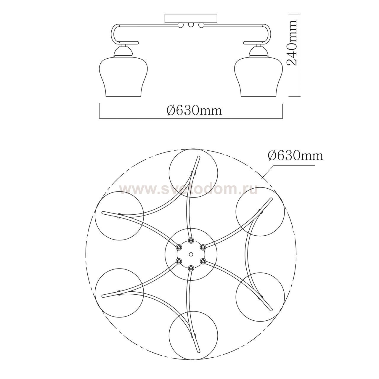 Светильник De Markt 324017606 Альфа