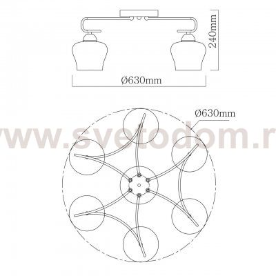 Светильник De Markt 324017606 Альфа