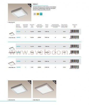 Встраиваемый светильник Eglo 32444 FUEVA 1