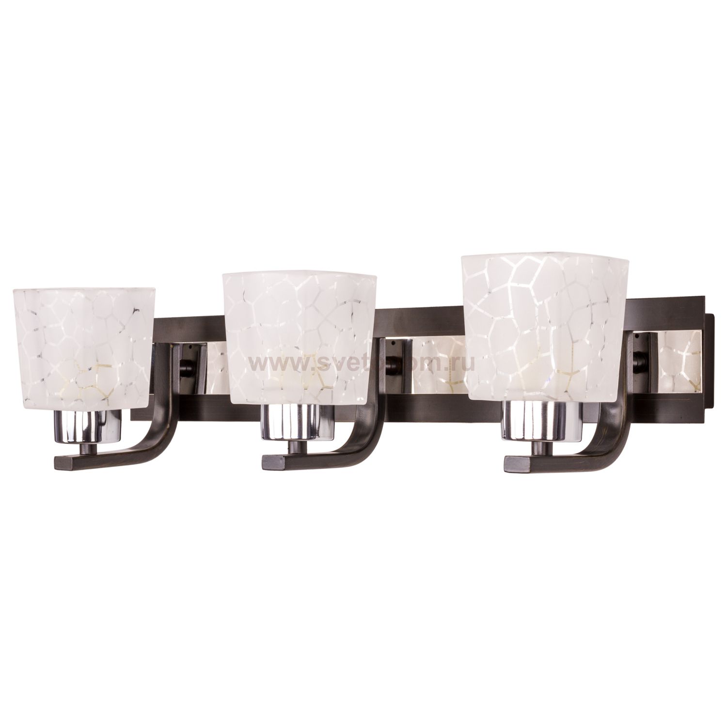 Светильник ЭкономСвет 32617/3wWENGE+CR WT