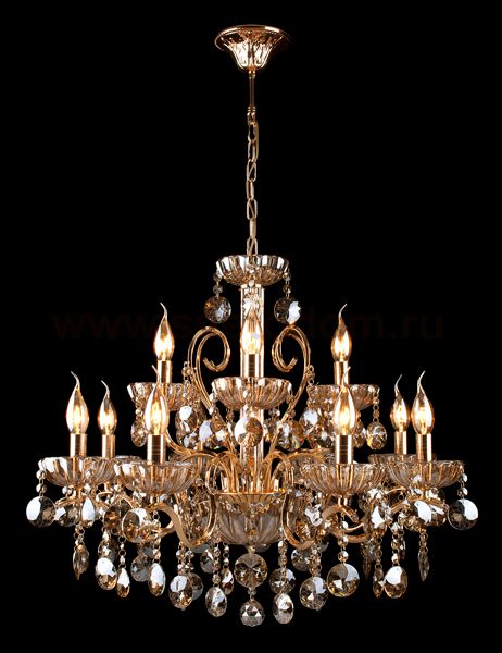 Люстра хрустальная Eurosvet 3273/8+4 золото