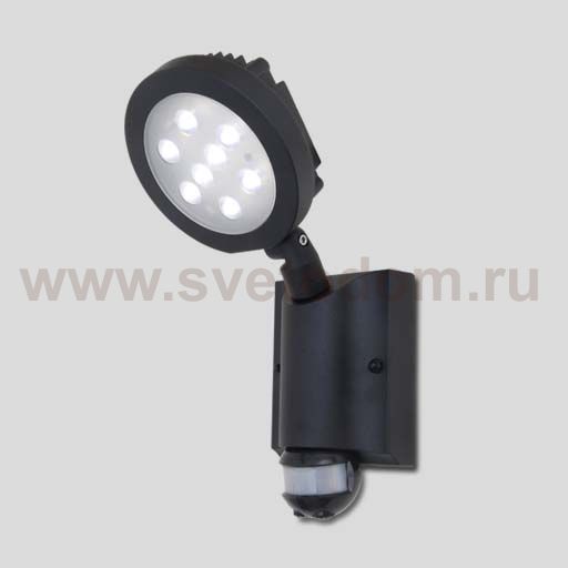 Светильник настенный с 1 поворотным модулем, датчиком движения/освещенности и выносной солнечной поворотной панелью Oasis Light W6102S-PIR SL