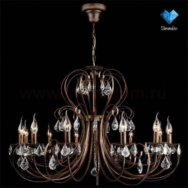 Люстра Eurosvet 3305/12 черный с золотом