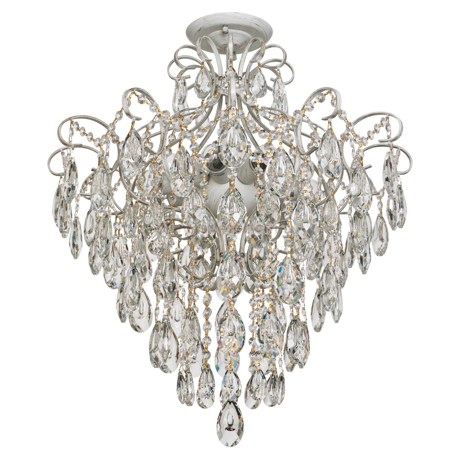 Люстра с хрусталем 33068/10WG+WT Экономсвет