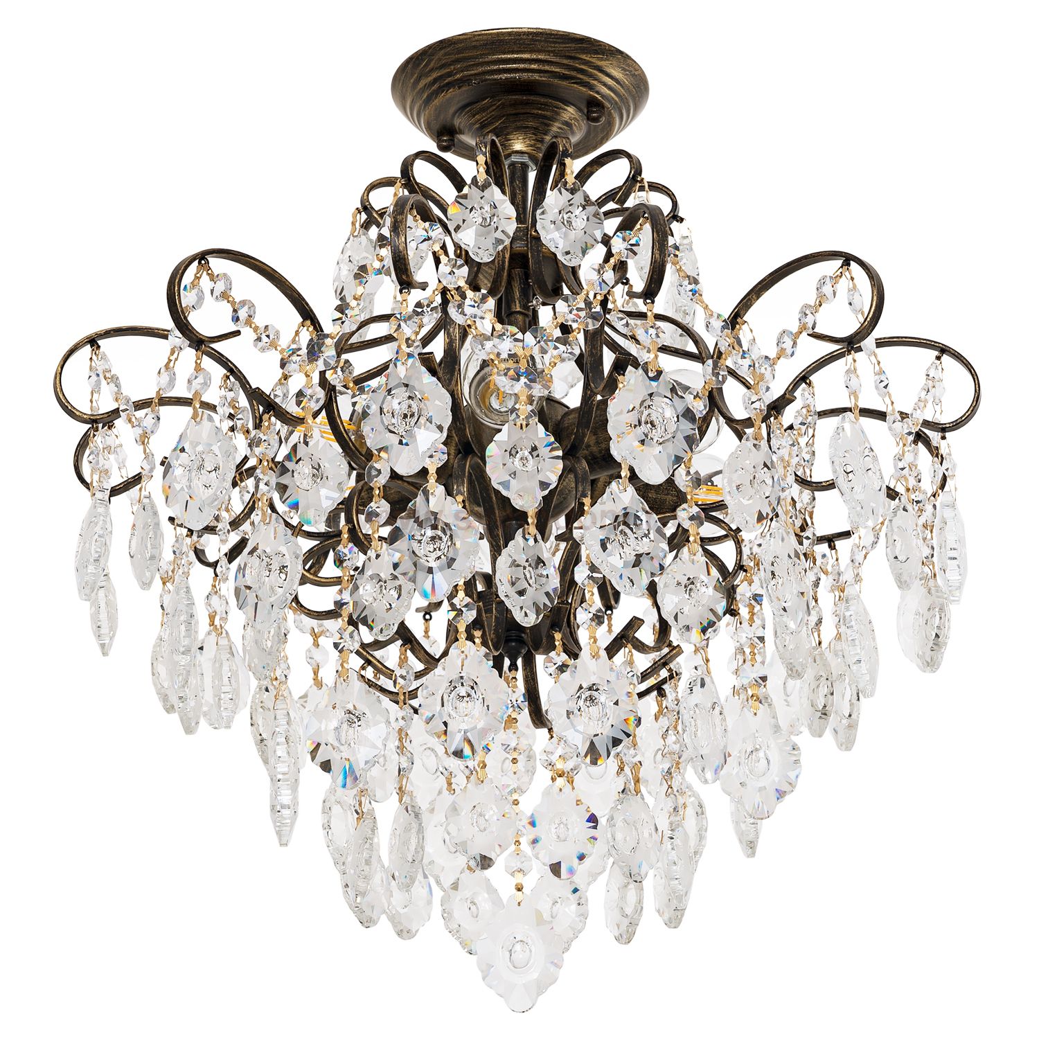 Светильник ЭкономСвет 33072/6BK+GD