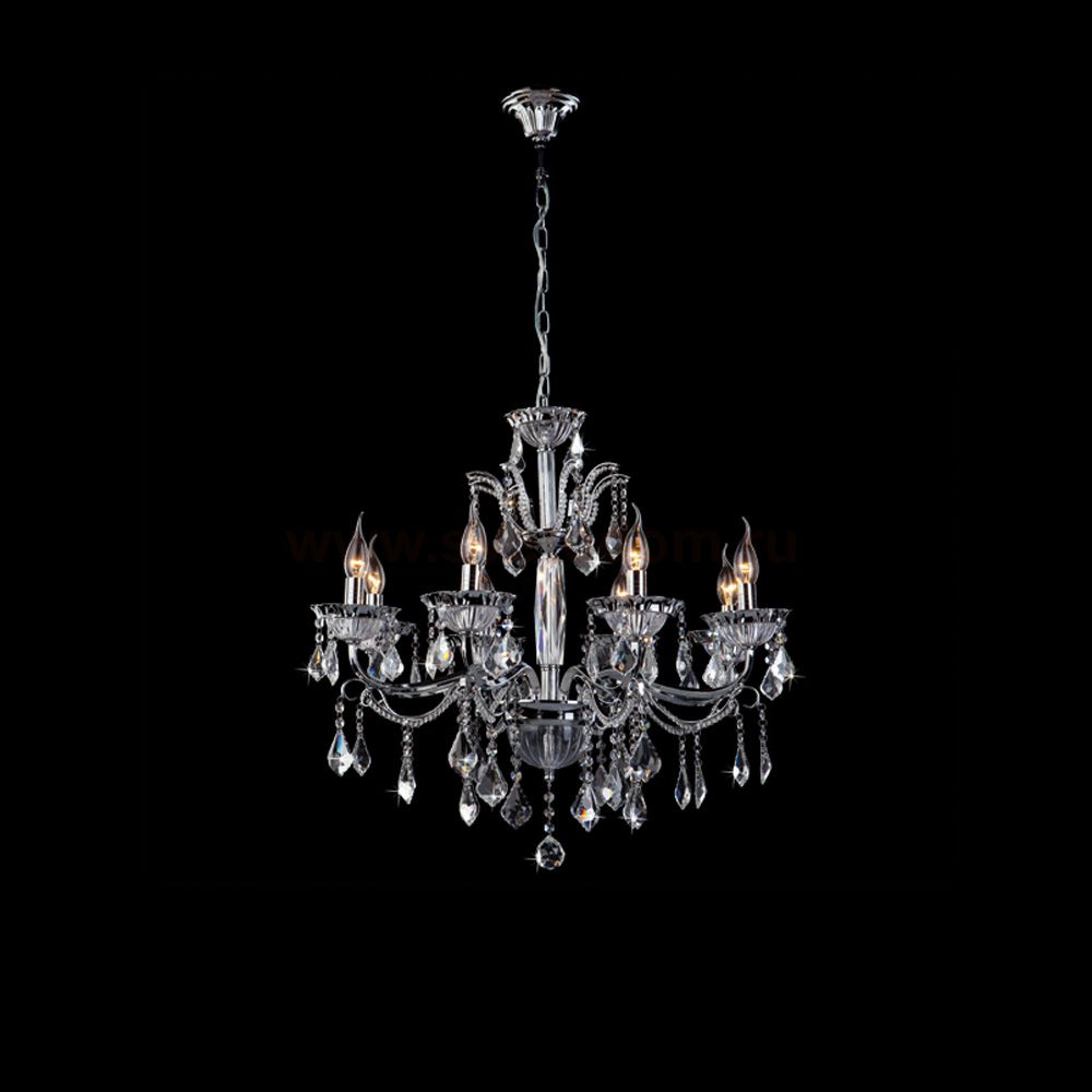 Люстра Eurosvet 3310/8 хром/прозрачный хрусталь