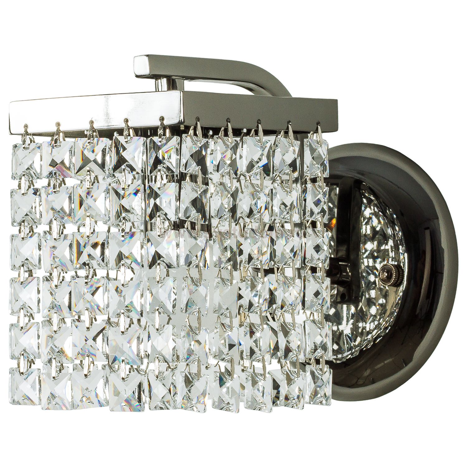 Светильник бра с хрусталем Экономсвет 33132/1wAN CL