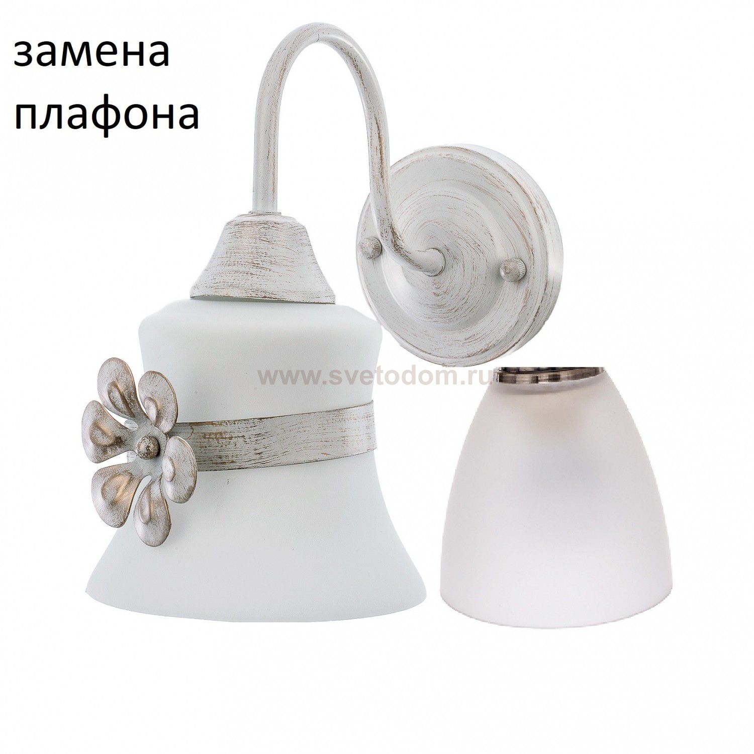 Бра классическое 33208/1wWG WT ЭкономСвет