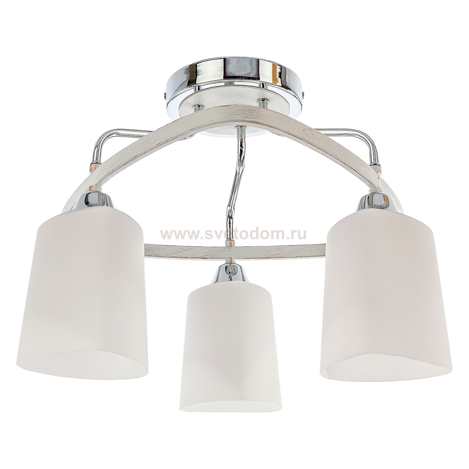Потолочный светильник Экономсвет 33218/3CR+WT WT