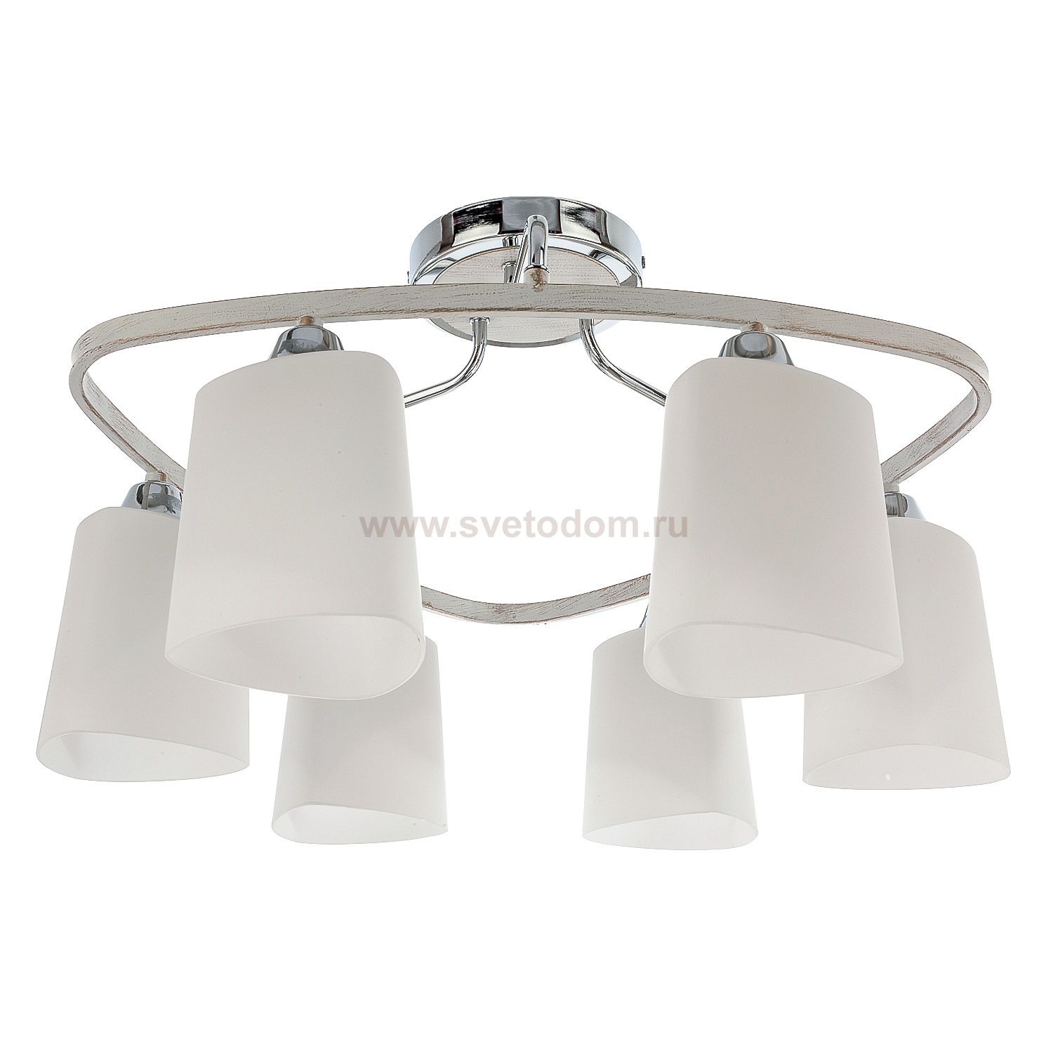 Потолочный светильник Экономсвет 33218/6CR+WT WT