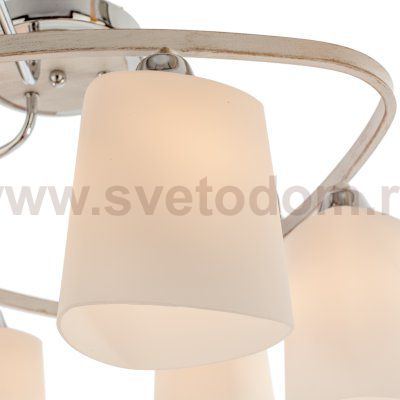 Потолочный светильник Экономсвет 33218/6CR+WT WT