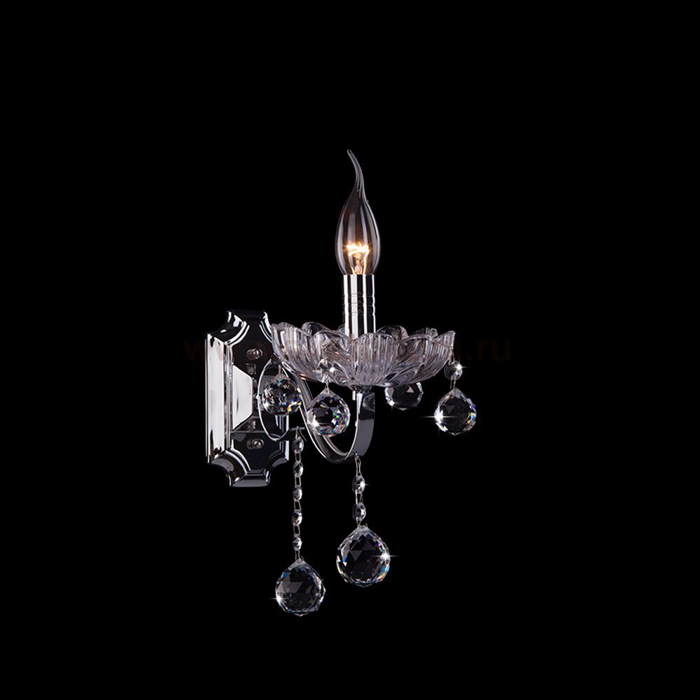 Светильник Eurosvet 3321/1 хром/прозрачный хрусталь