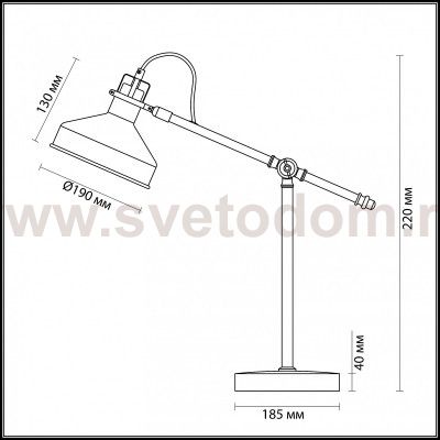 Настольная лампа Odeon light 3329/1T LURDI