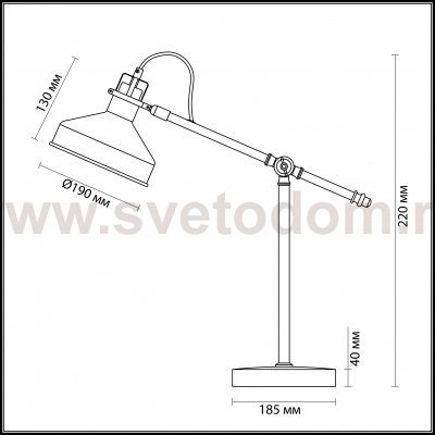 Настольная лампа Odeon light 3331/1T LURDI