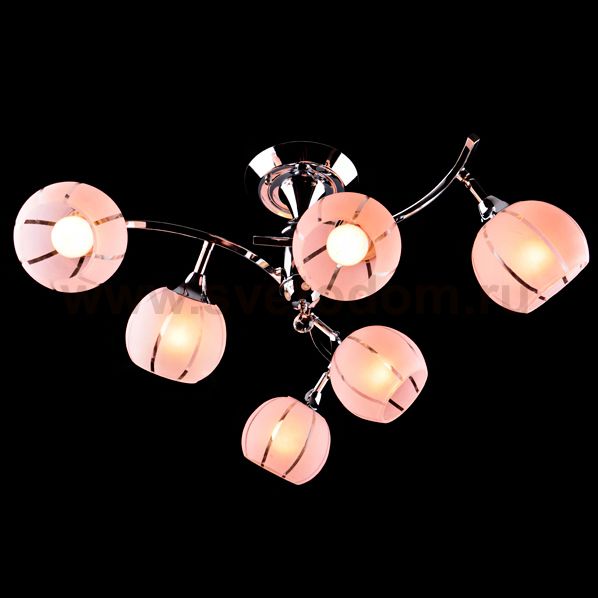 Светильник Eurosvet 3353/6 хром/розовый