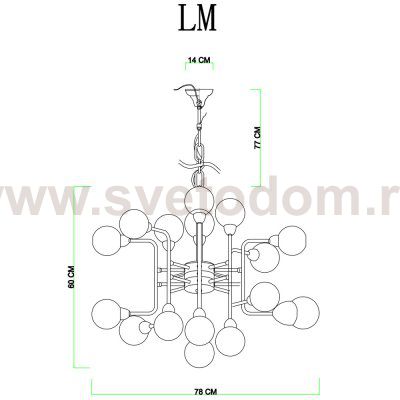 Люстра подвесная в английском стиле Divinare 3360/15 LM-16 DALLAS