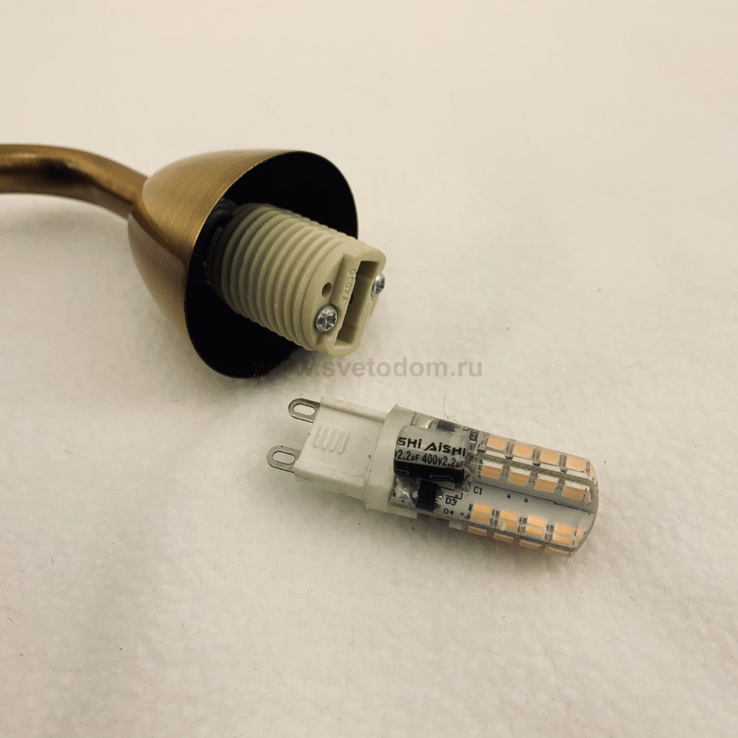 Плафон стекло двойное шар 100мм под резьбу G9 20мм Divinare 3360 DALLAS