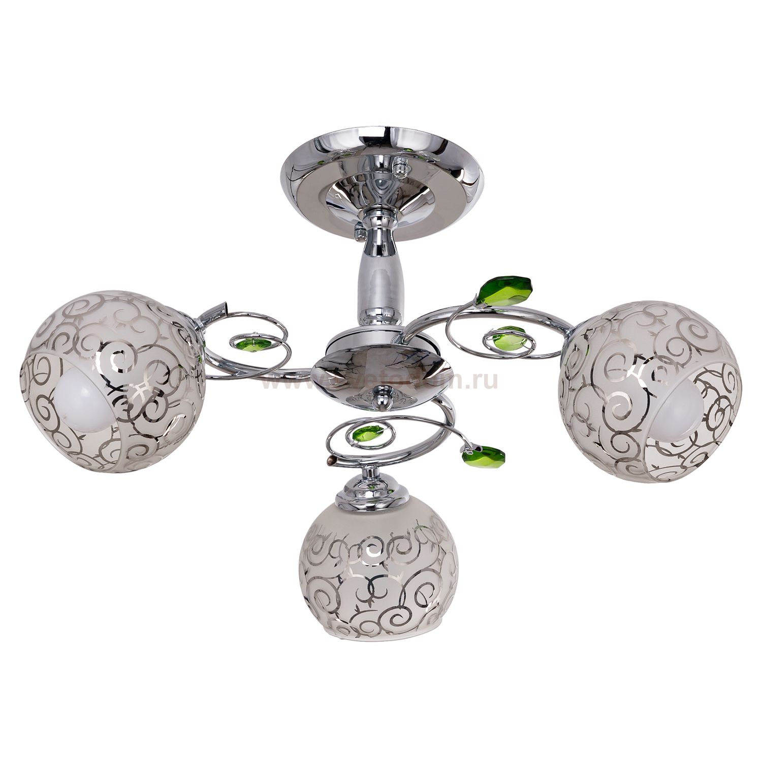 Светильник ЭкономСвет 33719/3 A CR CR GN