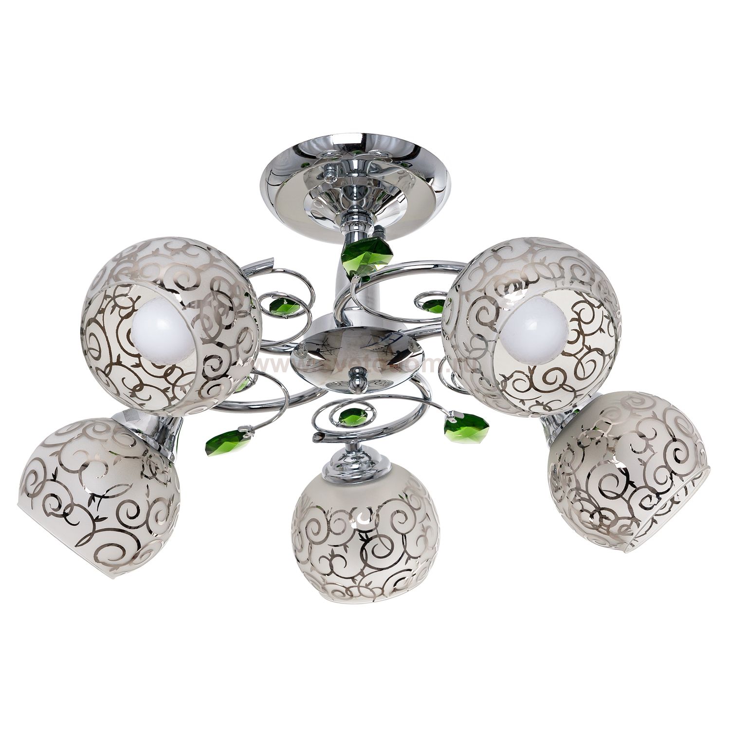 Светильник ЭкономСвет 33719/5 A CR CR GN