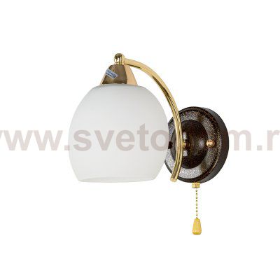 Светильник ЭкономСвет 33916/1wFGD+BKD WT*20