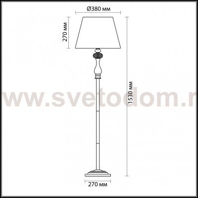 Торшер Odeon light 3393/1F GAELLORI