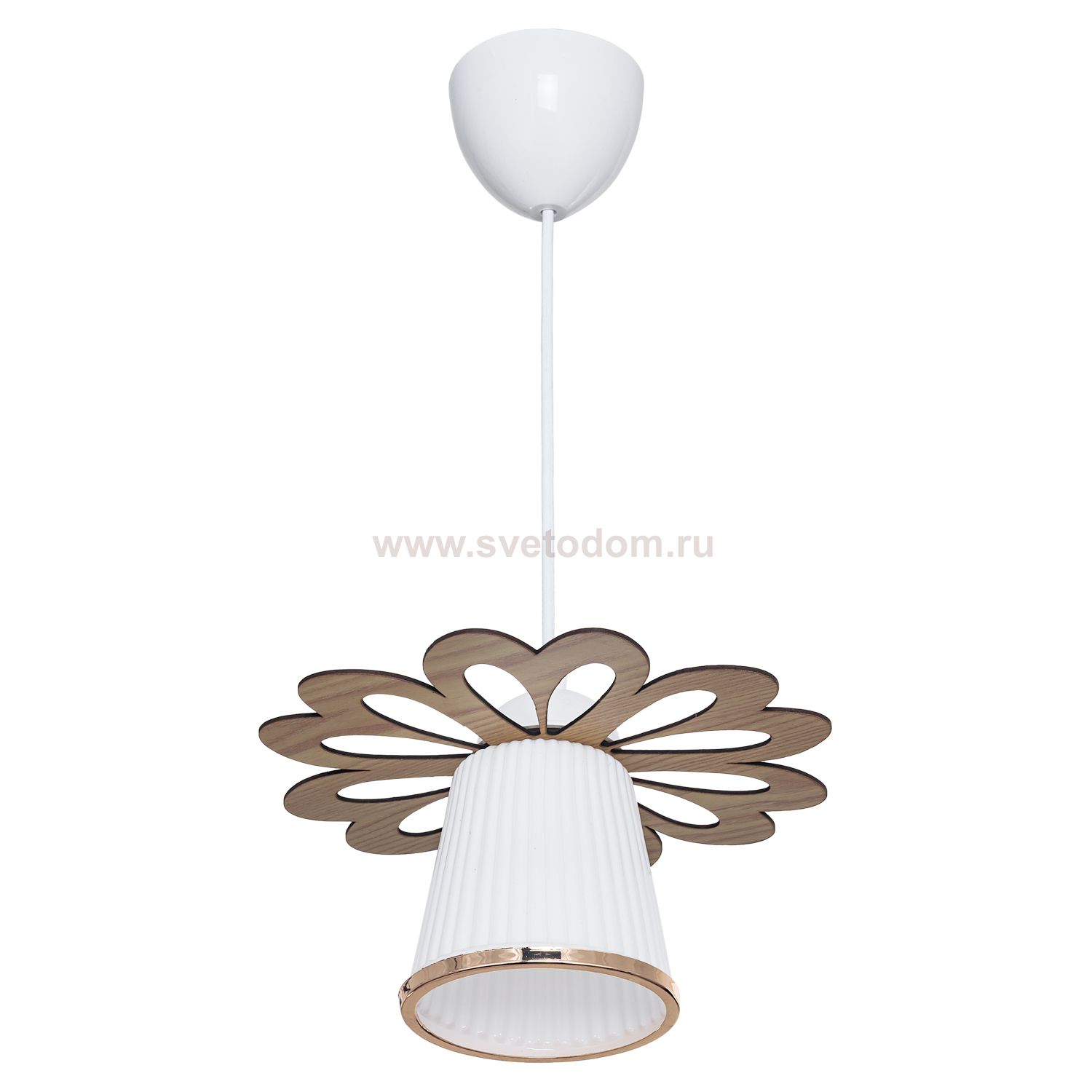 Подвесной светильник Экономсвет 342LM/1P FGD+BR WT